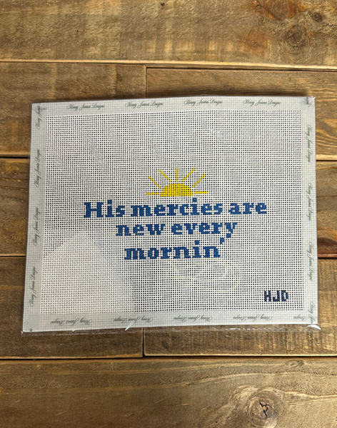 His Mercies Needlepoint Canvas