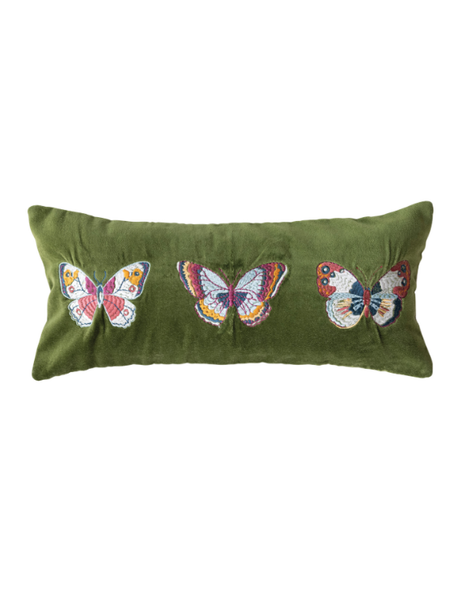 Velvet Butterflies Pillow