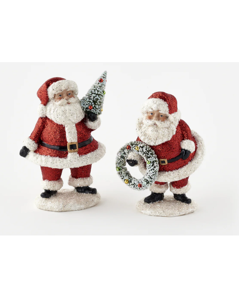 Red Glitter Santa