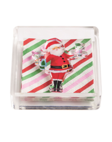 Holiday Bar Napkin Caddy Set