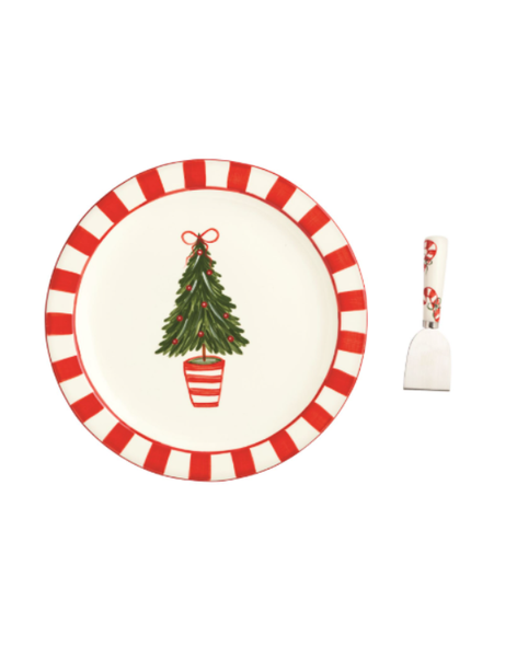 Tree Topiary Cookie Plate Set