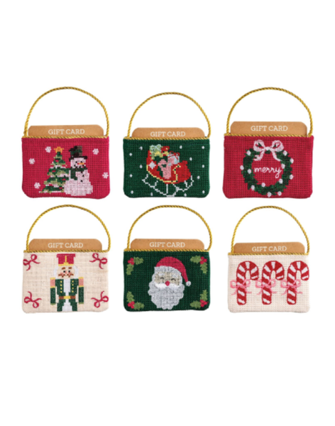 Needlepoint Gift Card Pouch