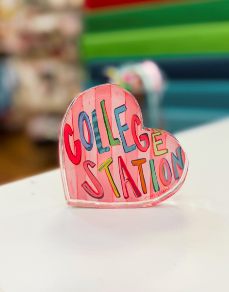 College Station Love Acrylic