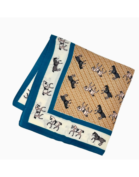Equestrian Scarf-Taupe