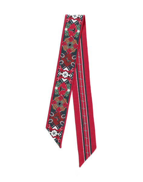 Saturday Silks Texas Tech All-Star Skinny Scarf