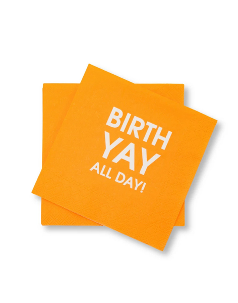 Birth YAY All Day Cocktail Napkins