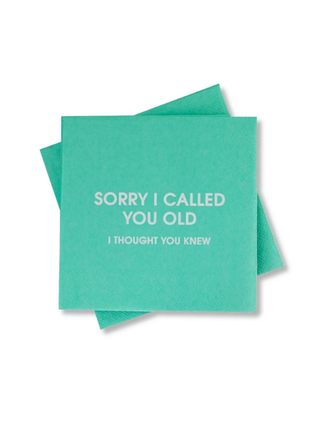 Sorry I Called You Old Cocktail Napkins