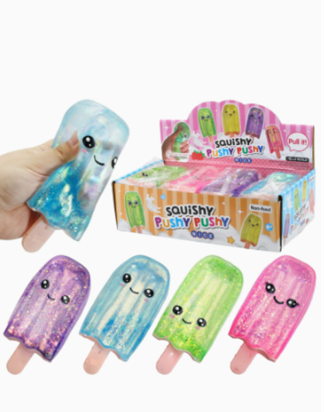 Big Popsicle Glittery Squishy