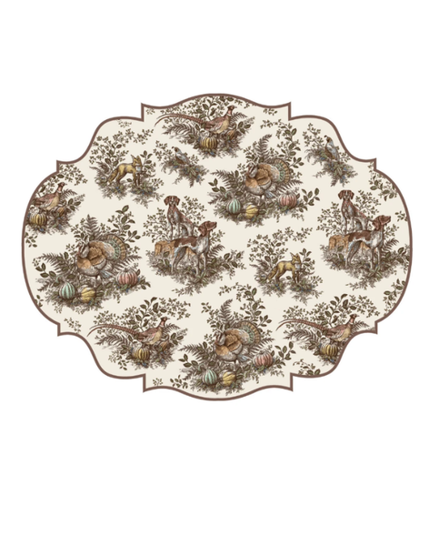 Die Cut Harvest Toile Placemat