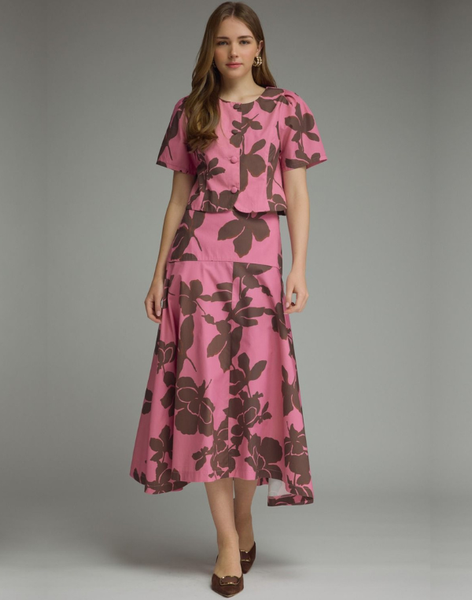 Bold Maple Leaf Pink Set