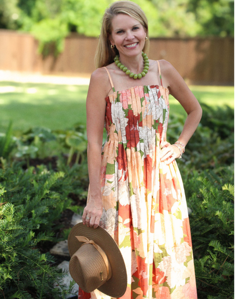 Olive Multiflower Dress