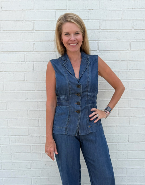 Cinched Waist Vest