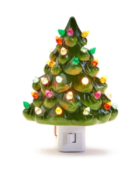 Vintage Christmas Tree Night Light