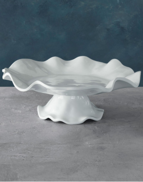 Beatriz Ball White Vida Havana Pedestal Cake Plate