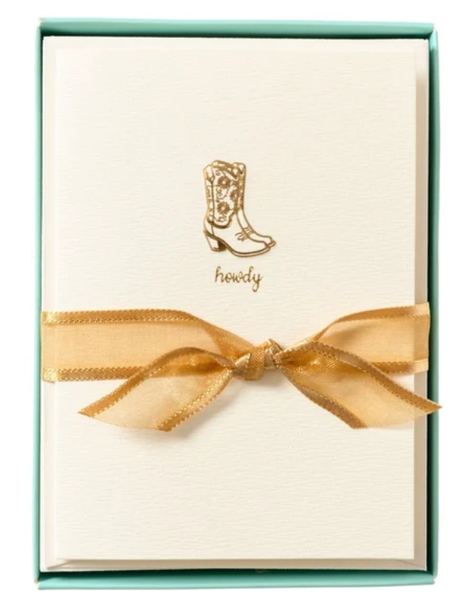 Cowgirl Boots Cards and Envelopes