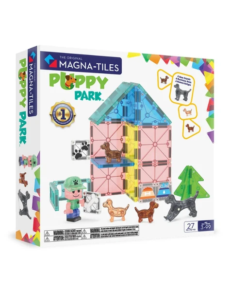 Magna-Tiles 27 Piece Puppy Park Set