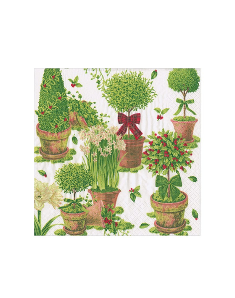 Winter Topiaries Cocktail Napkins
