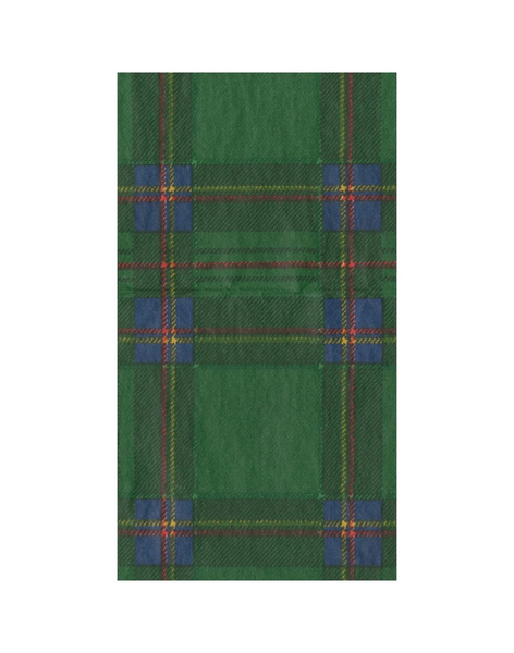 Royal Plaid Green Guest Towels