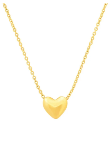 Heart Puffed Necklace