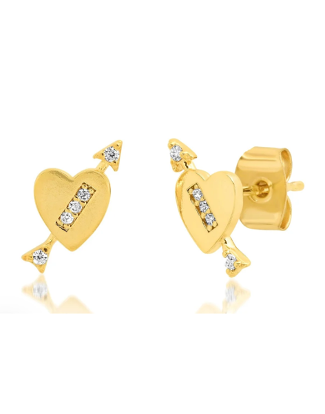 Cupid Arrow Stud Earrings