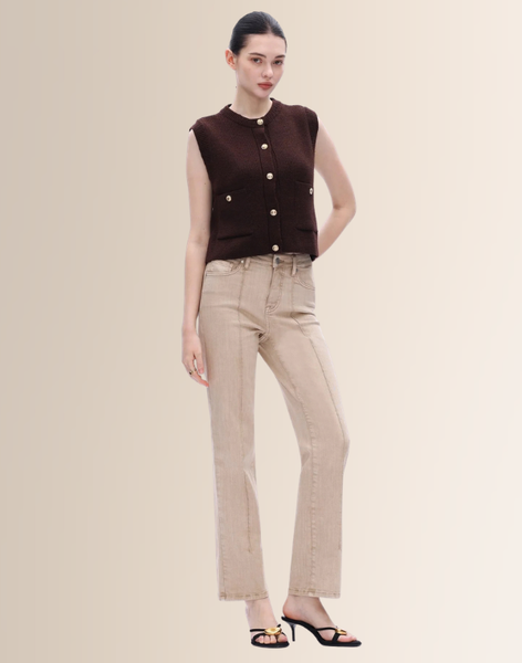 Maddie High Rise Straight Jean