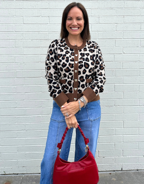 Aylin Leopard Cardigan