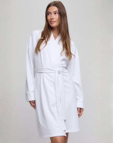 Barefoot Dreams Sea Salt Brushed Luxe Lounge Robe