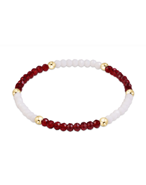 eNewton Gameday Flirty Presence Bracelet-Maroon and White
