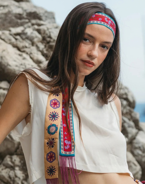 Freya Skinny Silk Scarf