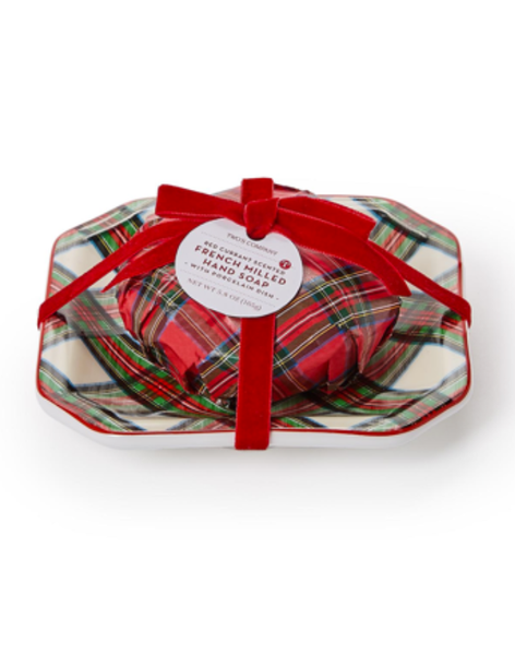 Tartan Red Currant Soap Tray