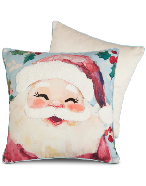 17" Jolly St Nick Pillow