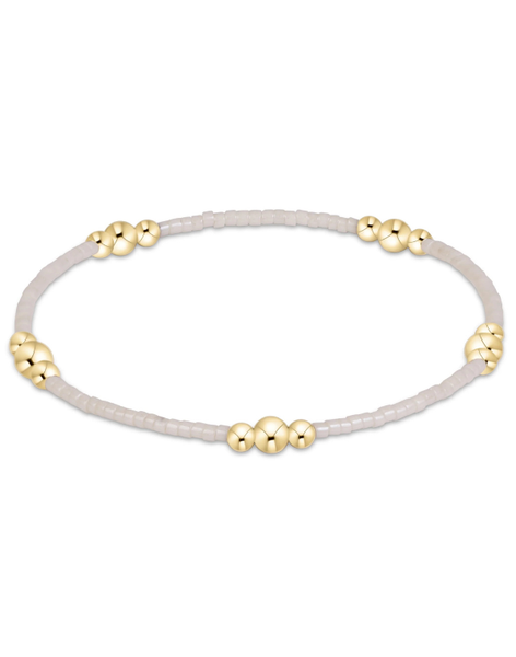 eNewton Hope Purpose Gold Bracelet- Milkshake