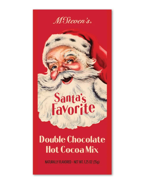 Vintage Santa Double Chocolate Hot Cocoa Packets
