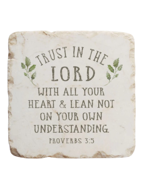 Proverbs 3:5 Stone Block