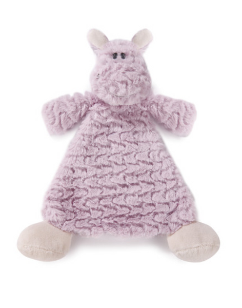 Harlow Hippo Rattle Blankie
