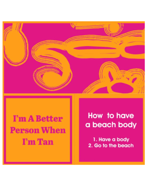Cocktail Napkins--Beach Body