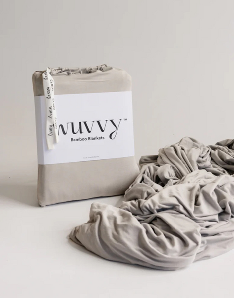 Wuvvy Small Swaddle Bamboo Blanket - Assorted Colors