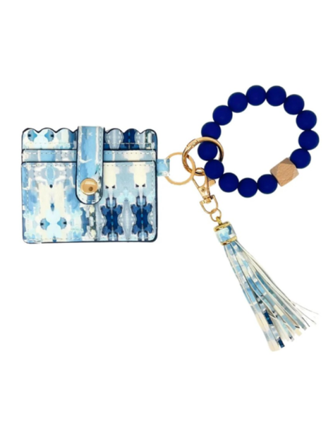Ocean Breeze Keychain Wristlet Wallet