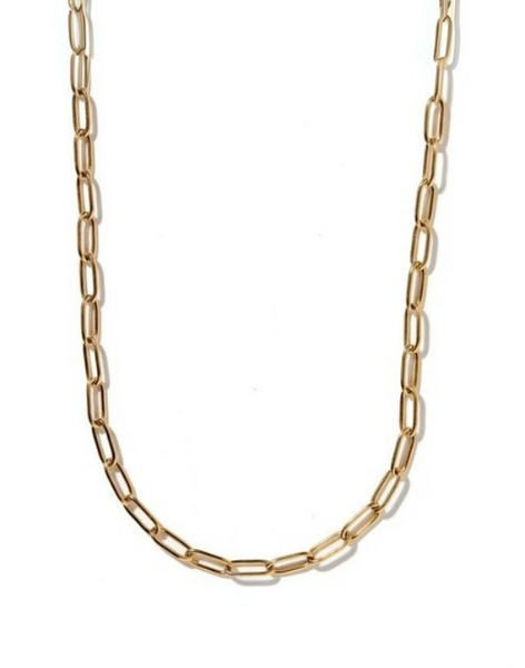 Palmer Paperclip Gold Necklace