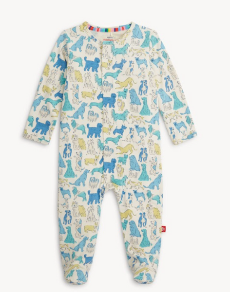 Magnetic Me Blue It's a Paw-ty Right Fit Footie Magnetic Me Blue It's a Paw-ty Right Fit Footie