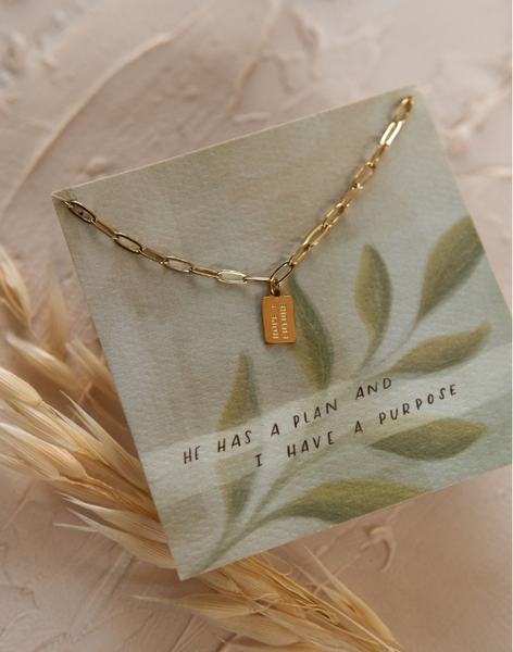 Hope + Future Tag Necklace Hope + Future Tag Necklace