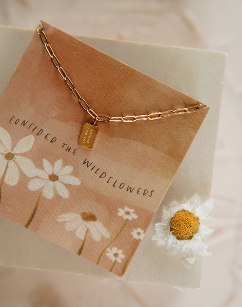 Do Not Worry Tag Necklace Do Not Worry Tag Necklace