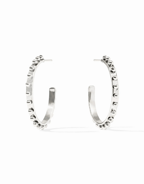 Julie Vos Silver Soho Hoop - Medium