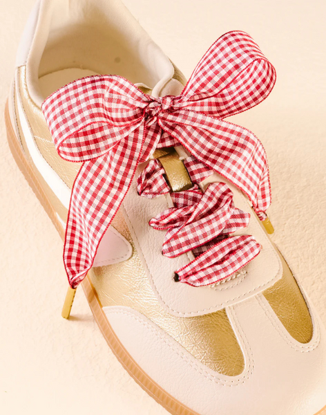 Gingham Step It Up Shoelaces - Assorted Colors