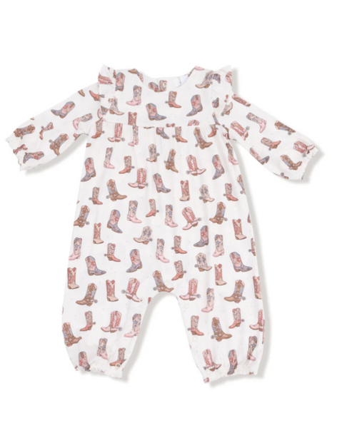 Future Cowgirl Ruffle Sleeve Romper