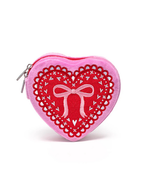 Heart Jewelry Zip Case