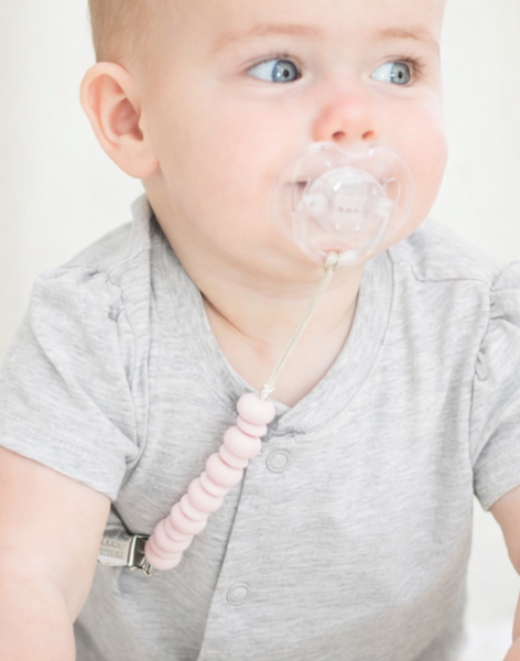 Light Pink Pacifier Clip