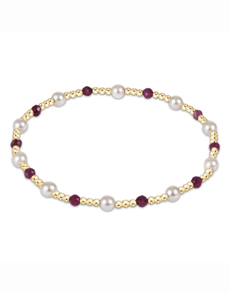 eNewton Pearl Sincerity Pattern 4mm Bead Bracelet - Assorted Styles