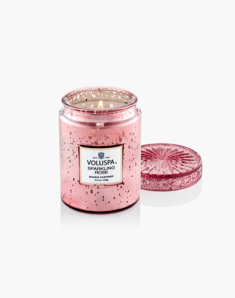 Voluspa 5.5 oz Small Jar Candle - Sparkling Rose Voluspa 5.5 oz Small Jar Candle - Sparkling Rose