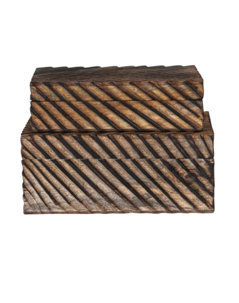 Carved Mango Wood Box